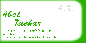 abel kuchar business card